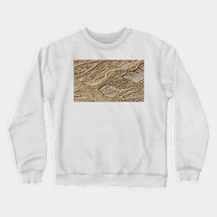 Abstract Sand Texture Pattern Crewneck Sweatshirt